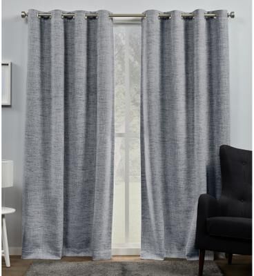 ATI Home Burke Complete Blackout Grommet Top Curtain Panel Pair