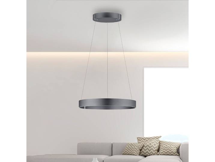 Suspension LED E-Clipse, gris mystique, Ø 70 cm, CCT - PURE PURE E-Clipse - Salon / séjour - Moderne - Métal - À ampoule unique