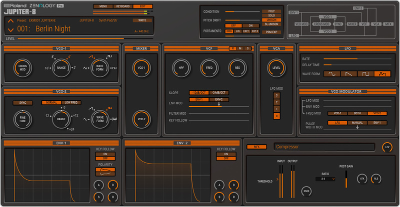 Roland Cloud Jupiter-8 Model Expan.
