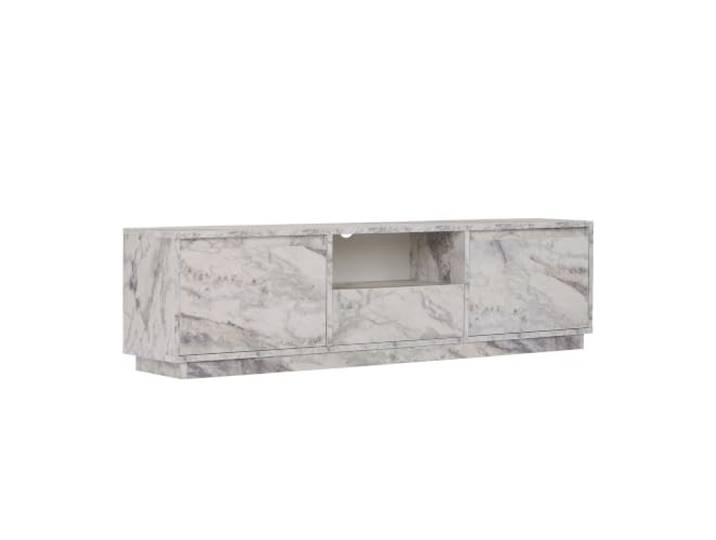 Eleganter TV-Ständer, Freesienmarmor, 160 x 42 x 30 cm 100% melaminbeschichtete Spanplatte, 18 mm stark Stilvoll und funktional für Moderne Wohnzimmer