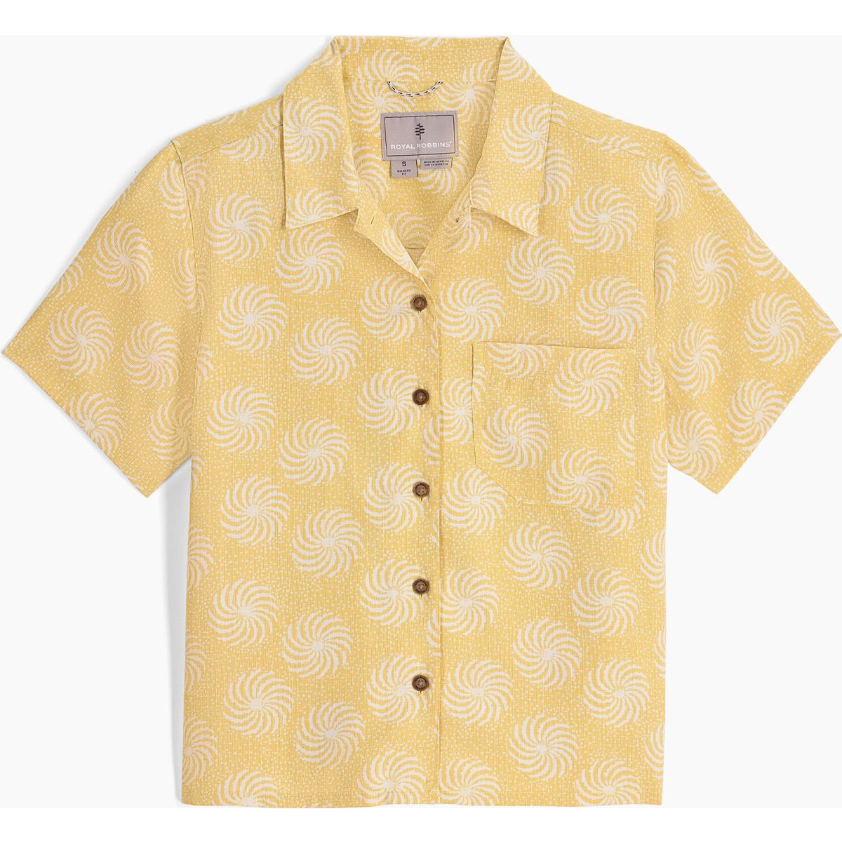 Royal Robbins W Camino Pucker Short Sleeve sunbeam ray pt (733) L Y14600130733L