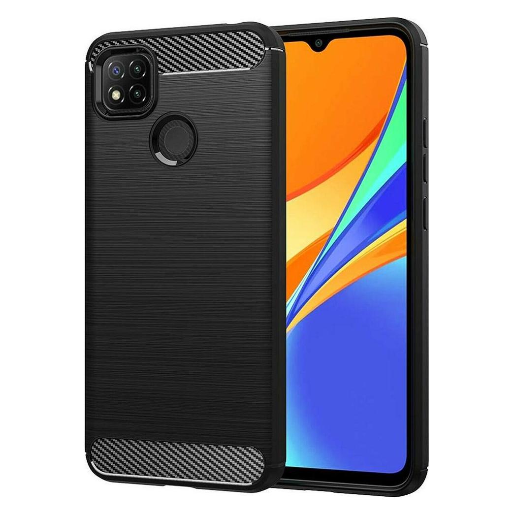 Techsuit - Carbon Silicone - Xiaomi Redmi 9C / Redmi 9C NFC - Black (Xiaomi Redmi 9C) (56337065)