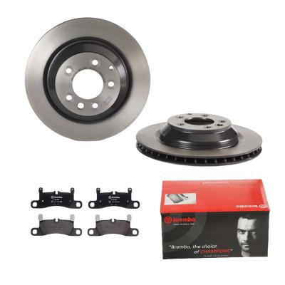 BREMBO Bremsensatz, Scheibenbremse Bremsensatz-Hinterachse COATED DISC LINE / STANDARD ijdtidjv78 Hinterachse innenbelüftet 358mm 28mm für Audi SEAT P