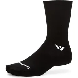 Swiftwick, Unisex, Sportsocken, Aspire Crew Circuit (39 - 42), Schwarz
