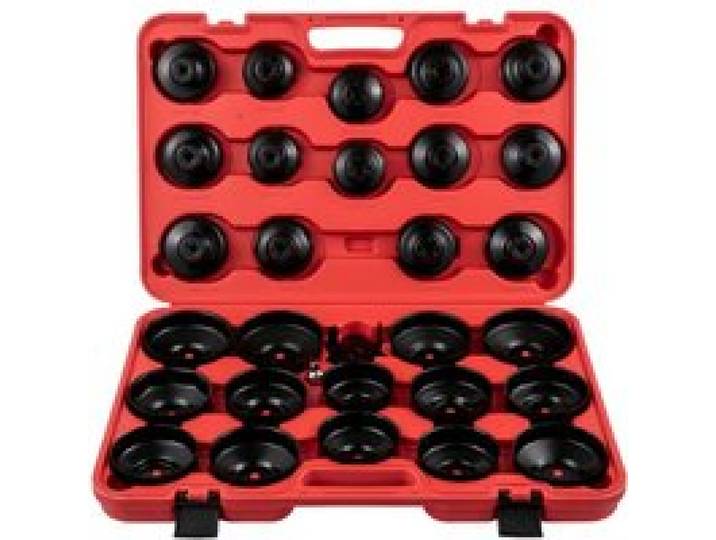 VEVOR 30-teiliger Ölfilter-Steckschlüsselsatz Ölfilterkappenschlüssel 9,525mm