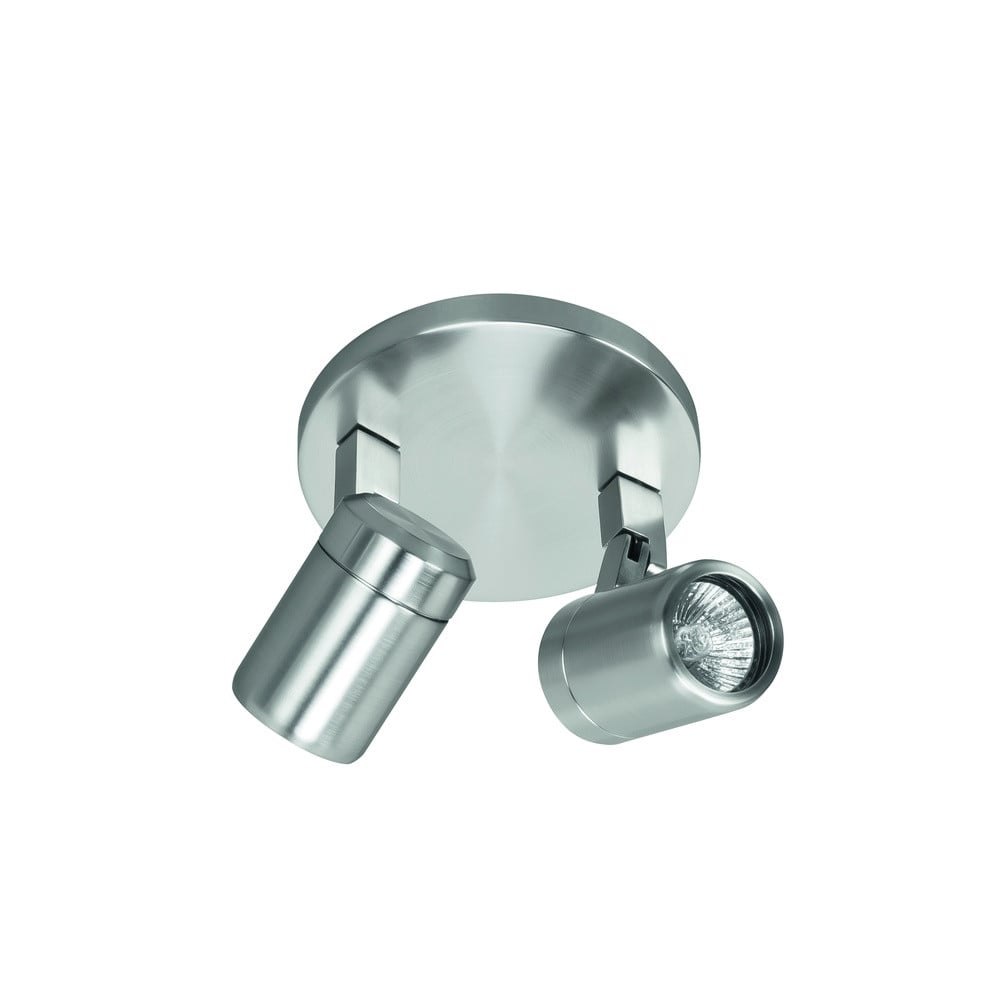 Spot Rain Highlight S7371.30 nikkel 2-lichts ronde plafondspot in zilver