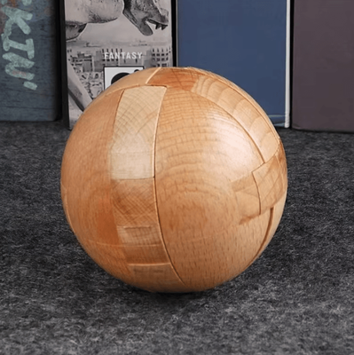 Uplift Curations Wooden Puzzle Balls Brain Teaser Toy & Holiday Home Decoration Gift Wooden Puzzle Balls Brain Teaser Toy & Holiday Home Decoration Gift