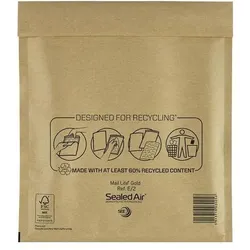 Sealed Air, Versandtasche + Luftpolstertasche, Mail Lite Umschlag Gold 100 Stück (100 Stk.)