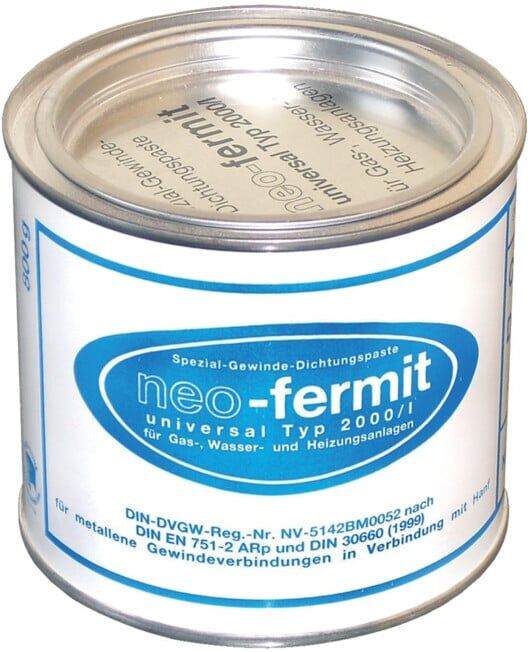 Nissen Mastic d'étanchéité NEO-FERMIT-UNIVERSAL 800g boîte pour installations gaz, eau et chauffage (01005)