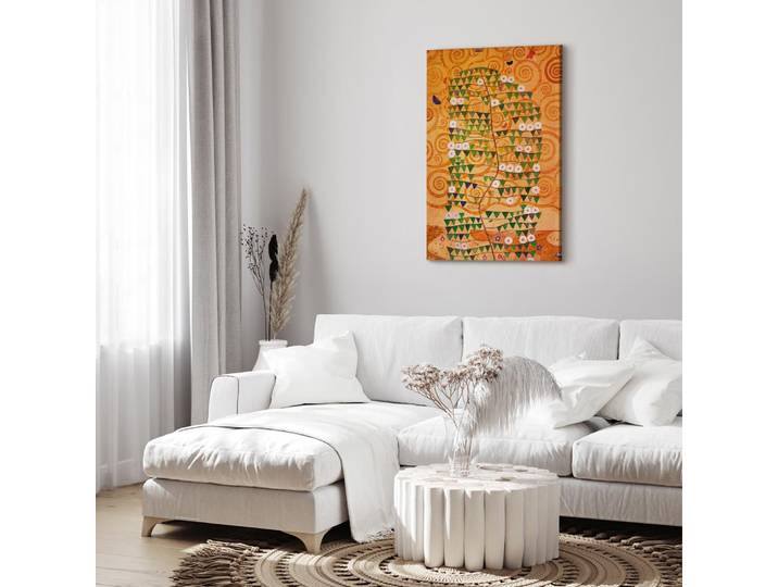 Toile Arbre de vie Feutre Orange/Orange 60 x 90cm