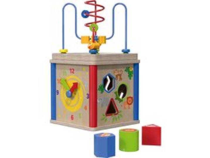 PLAYTIVE Jeu de motricité en bois (cube)