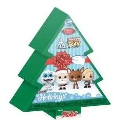 Funko Pocket Pop! Keychain 4-Pack: Rudolph - Tree Holiday Box