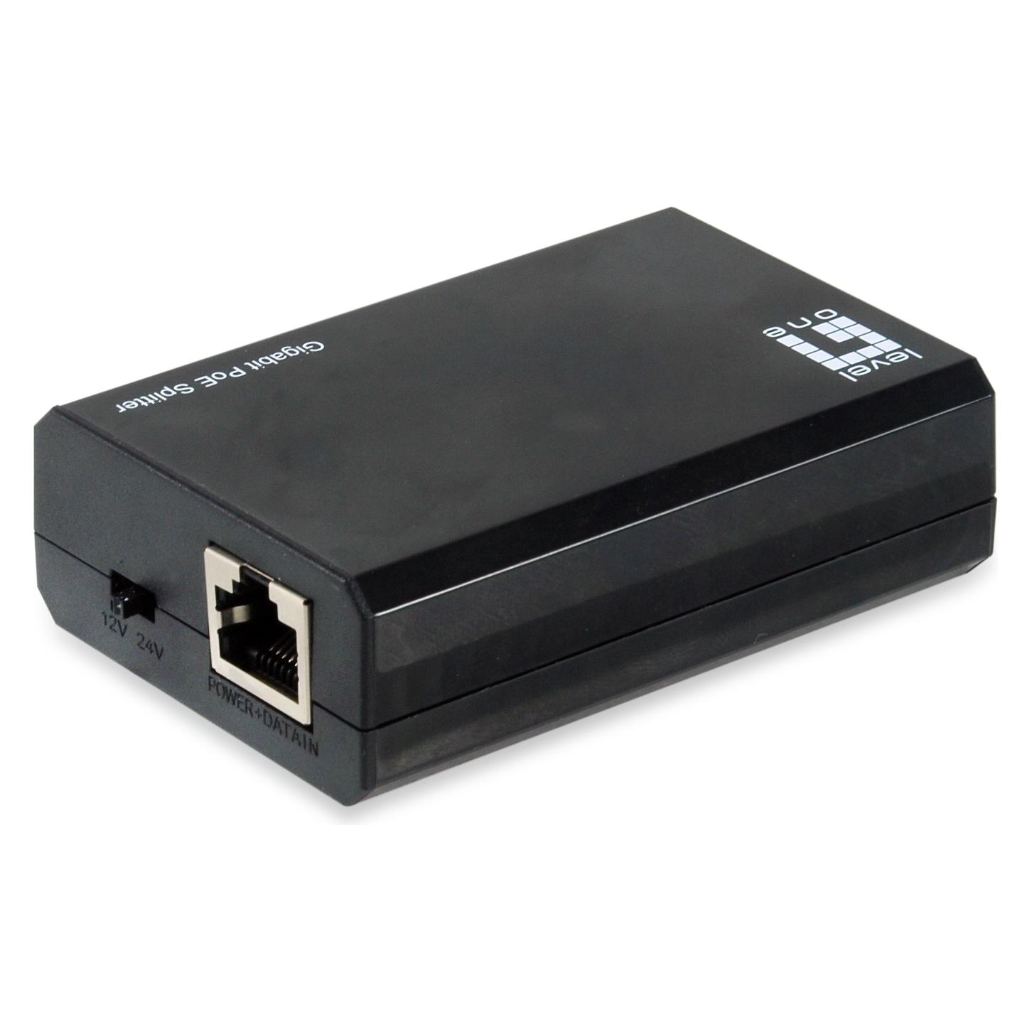 LevelOne Splitter (802.3af (PoE), 802.3at (PoE+), 802.3bt (PoE++), 60 W) (POS-5000)