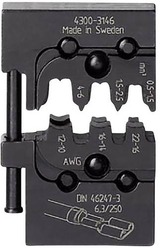 Phoenix Contact CRIMPFOX-M SC 6-FL/DIE 1212741 Crimpgesenk Unisolierte Flachsteckhülsen 0.5 bis 6 mm² Passend für Marke (Zangen) Phoenix Contact