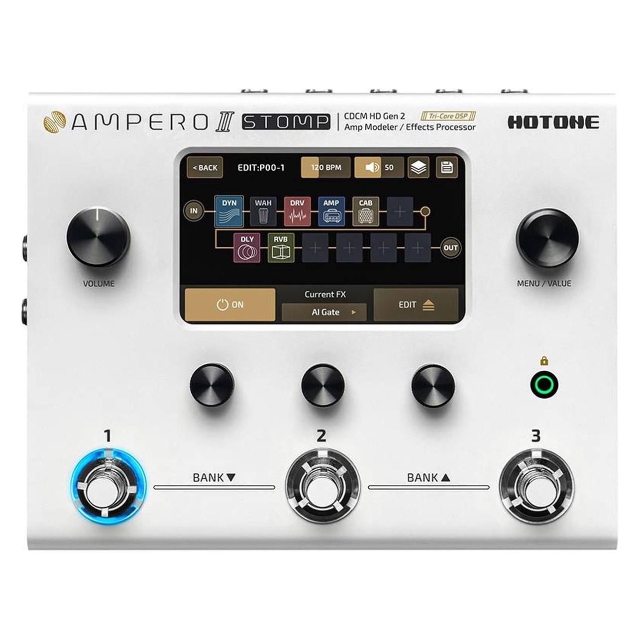 Hotone Ampero II Stomp Amp Modeler / Effects Processor (Gitarre) (HOTMP300)