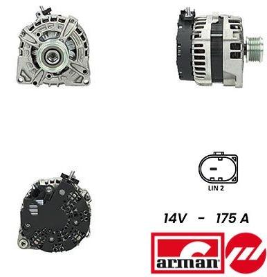 SIDAT A12BH0974AS Lichtmaschine Generator LiMa 175A 12V passend für MERCEDES-BENZ A-Klasse (W176) CLA Coupe (C117) GLA (X156) CLA Shooting Brake