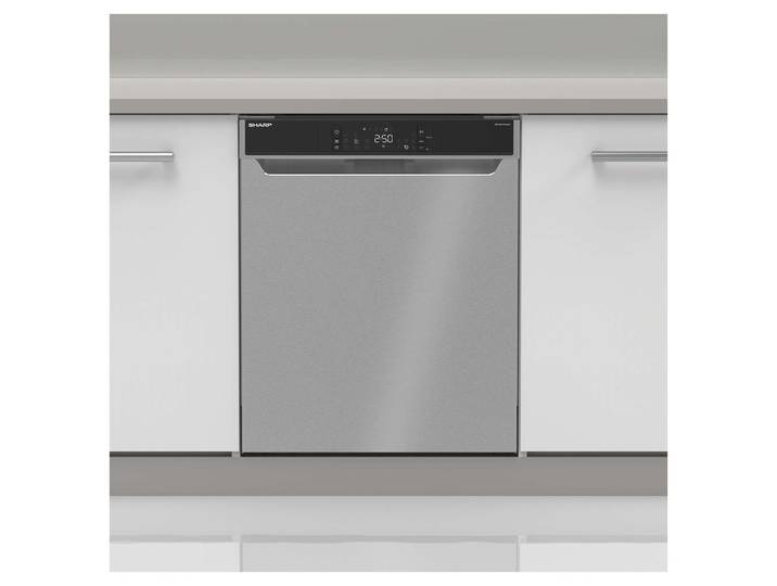 Sharp QW-NA3YU42AI-DE Geschirrspüler Edelstahl