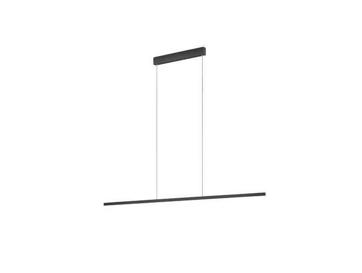 Helestra Led-Hängeleuchte LOOPY-evo, Schwarz, Metall, länglich, 3x1.2x126.5 cm, RoHS, Lampen & Leuchten, Innenbeleuchtung, Hängeleuchten, Pendelleuchten