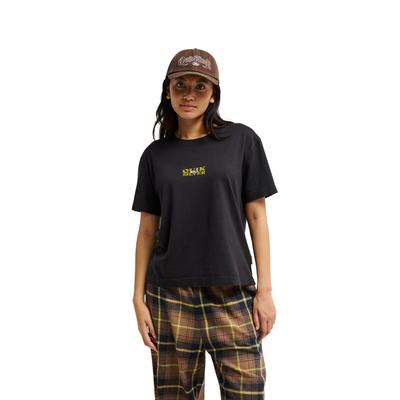 T-Shirt QUIKSILVER "Standard", Damen, Gr. XS, tarmac, Obermaterial: 100% Baumwolle., Shirts T-Shirt