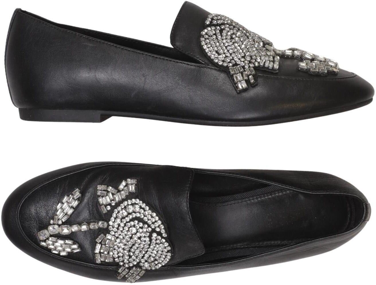 Michael Michael Kors Damen Halbschuh, Schwarz, Gr. EU 40,5 (UK 7), Leder - Second Hand