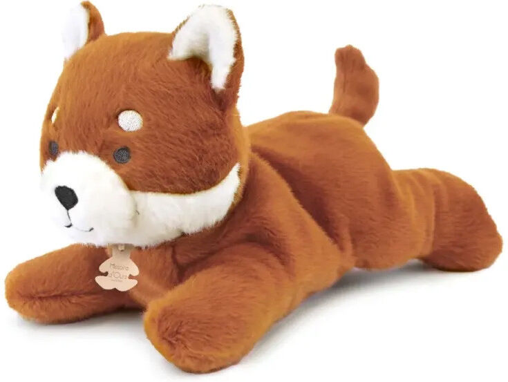 Histoire d'Ours Peluche panda roux allongée lestée Les P'tits Relax 30 cm