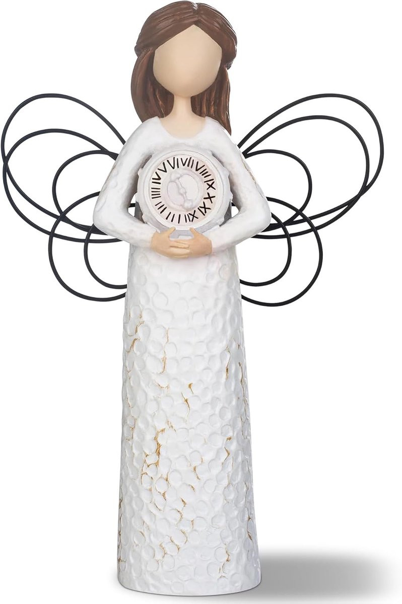 Pensioen Engelenbeeldje als Geschenk voor Vrouwen - Duurzaam Hars Decoratie voor op Tafel