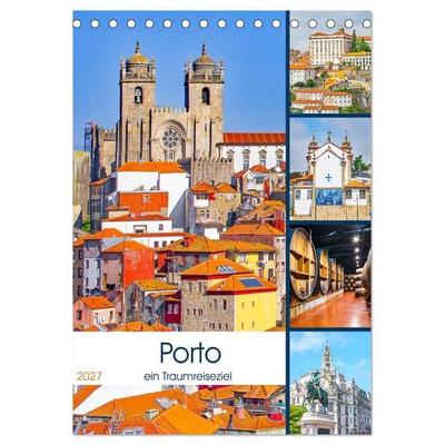 Porto - ein Traumreiseziel (Tischkalender 2027 DIN A5 hoch), CALVENDO Monatskalender