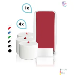 SET: 1x Toilettenpapierspender Doppelrollen Blanc Cosmos verschied. Farben + 4 Toilettenpapierrollen Long Life 3L - PRODUKTSET