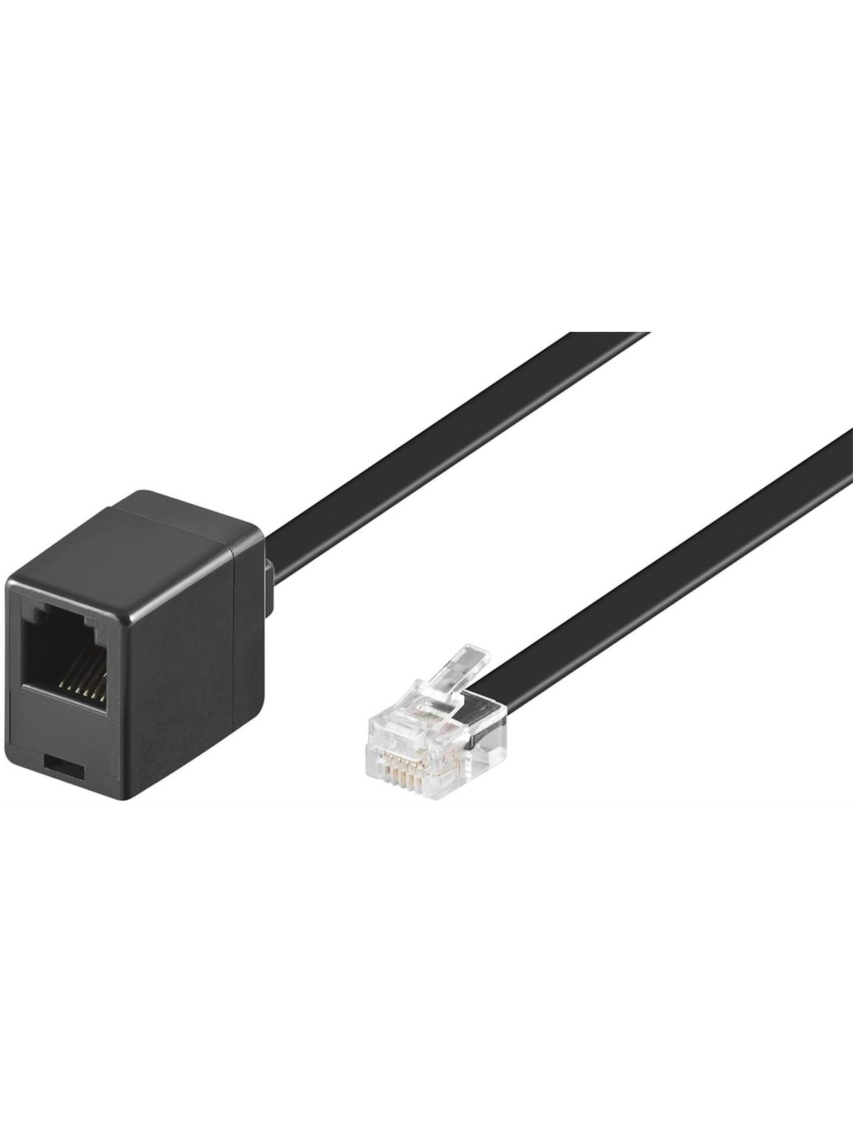 Pro Modular telephone extension cable - Schwarz - 10m