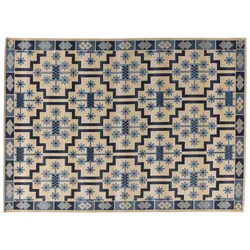Sansibar Teppich Rantum Beach Mosaik blue multi 120x180 cm