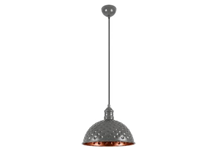 Lampe suspendue en métal Echo - 26 x 26 cm - Gris