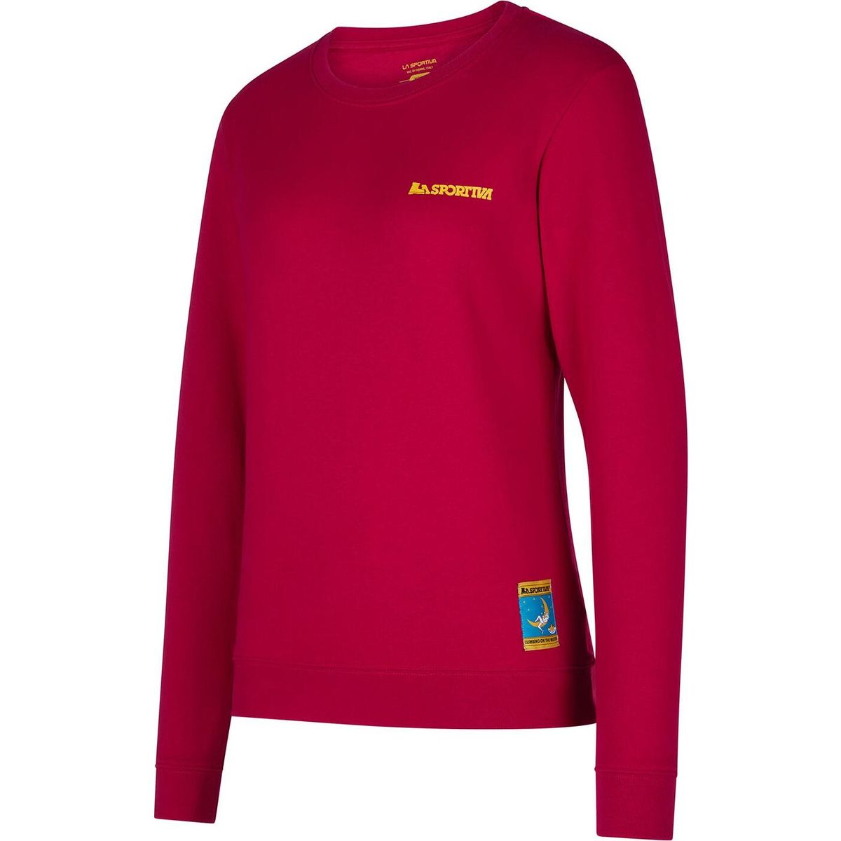 La Sportiva Climbing on The Moon Sweatshirt Women fucsia/giallo (P10Y08) S ZACW035P10Y08S