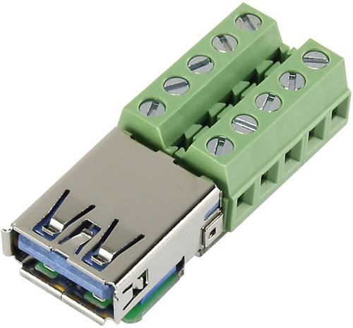 TRU Components USB-AFT-2 Einbaubuchse USB 3.0 Buchse, Einbau horizontal Inhalt: 1St.
