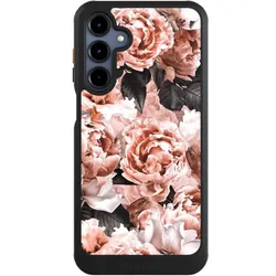 Nivocase Hülle für Samsung Galaxy A16 5G Handyhülle NIVOcore Case Schwarz Blume Rose Vintage (Samsung Galaxy A16 5G), Smartphone Hülle, Schwarz