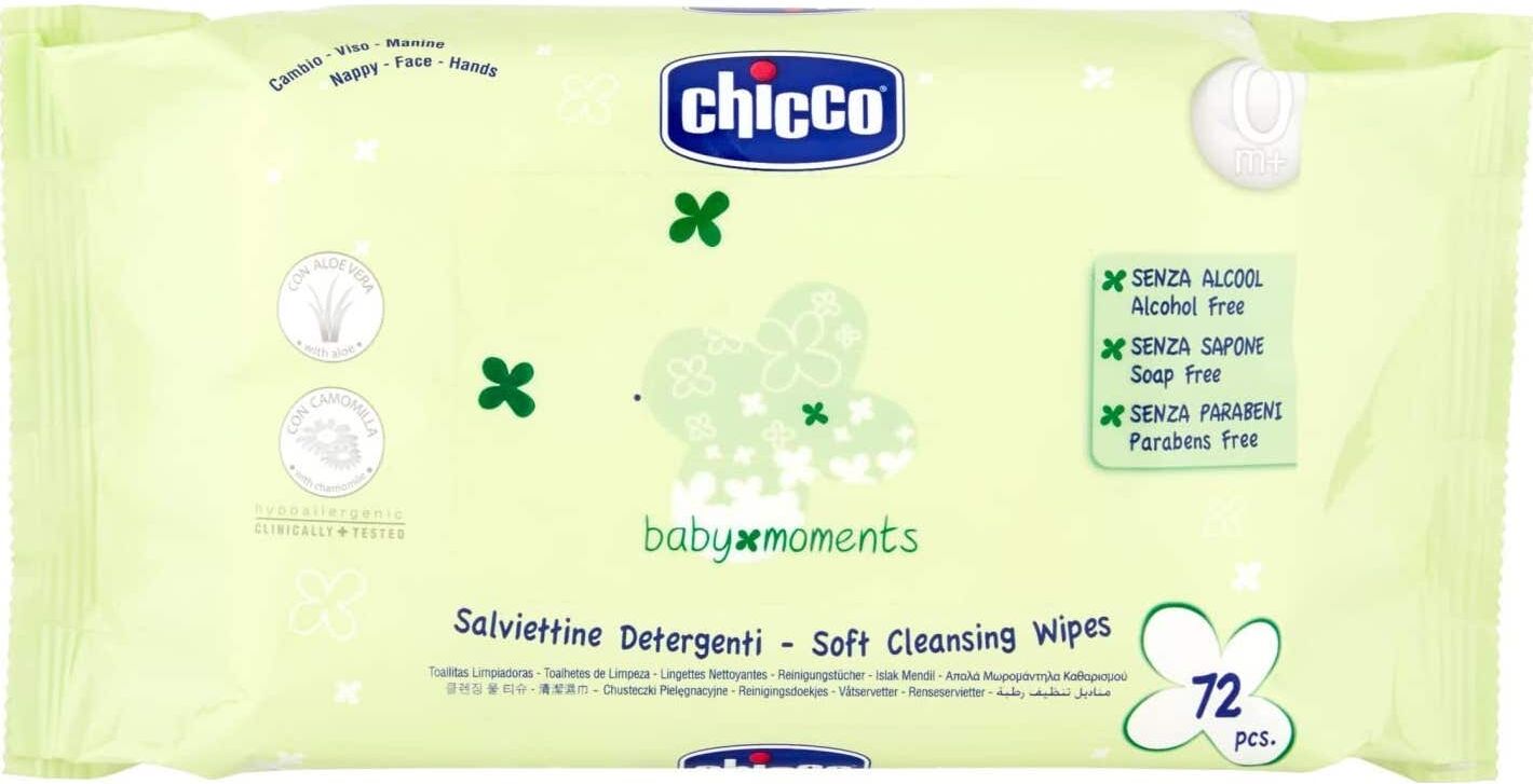 Chicco Baby Moments Toallitas Húmedas a Las Flores 72 uds