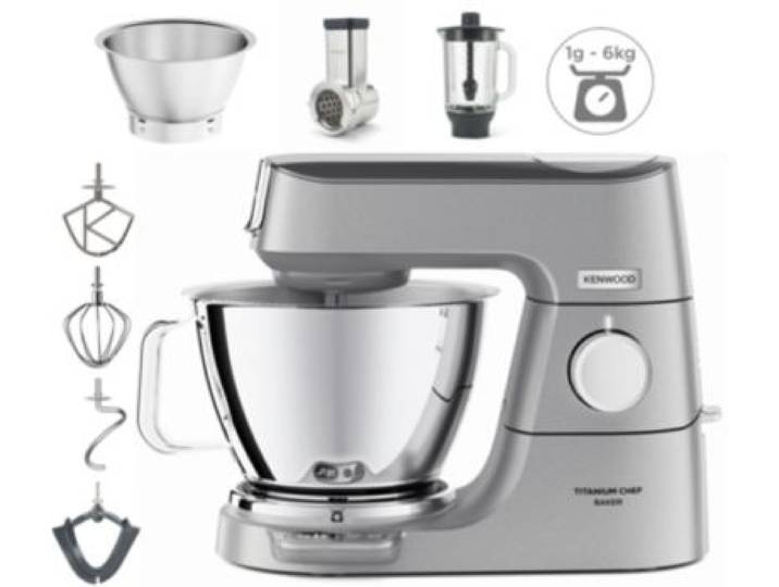 Kenwood - Robot Pâtissier Kvc85.314si Titanium Chef Baker