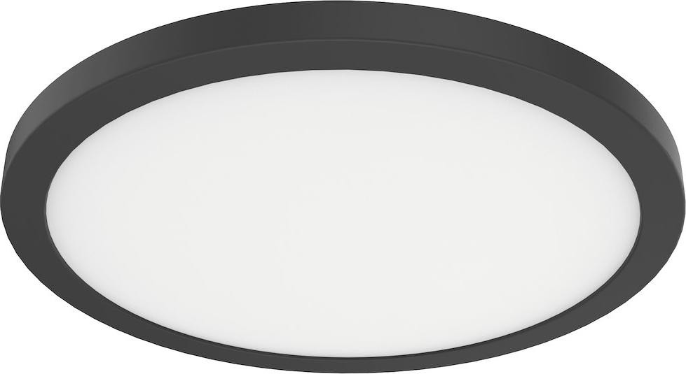 Eko-Light Plafondlamp Evora, zwart, rond, LED, 18W, 3 kleurtemperaturen