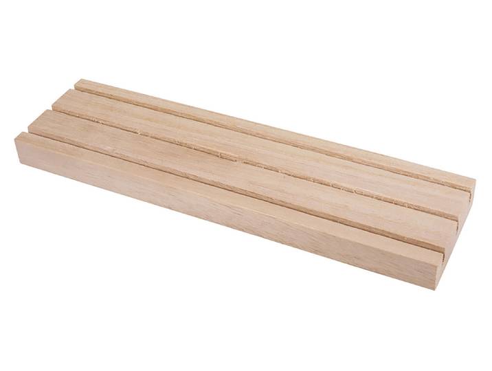 Rayher Holz Setzleiste mit 3 Rillen 18 × 5 cm