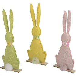 Dekofigur COLORFUL BUNNY (BHT 5,50x61x22 cm) - BHT 5,50x61x22 cm