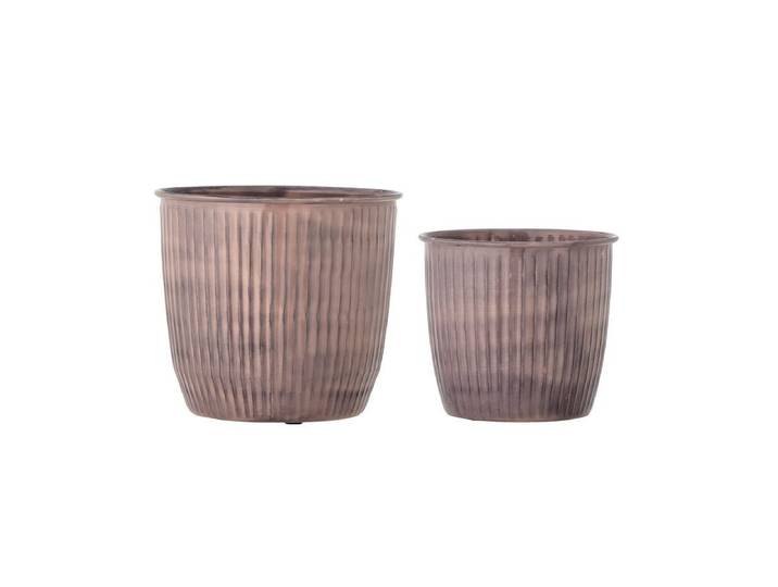 Blumentopf Set Rostirost – rosa Lackierung - Rosa - Luxusbetten24