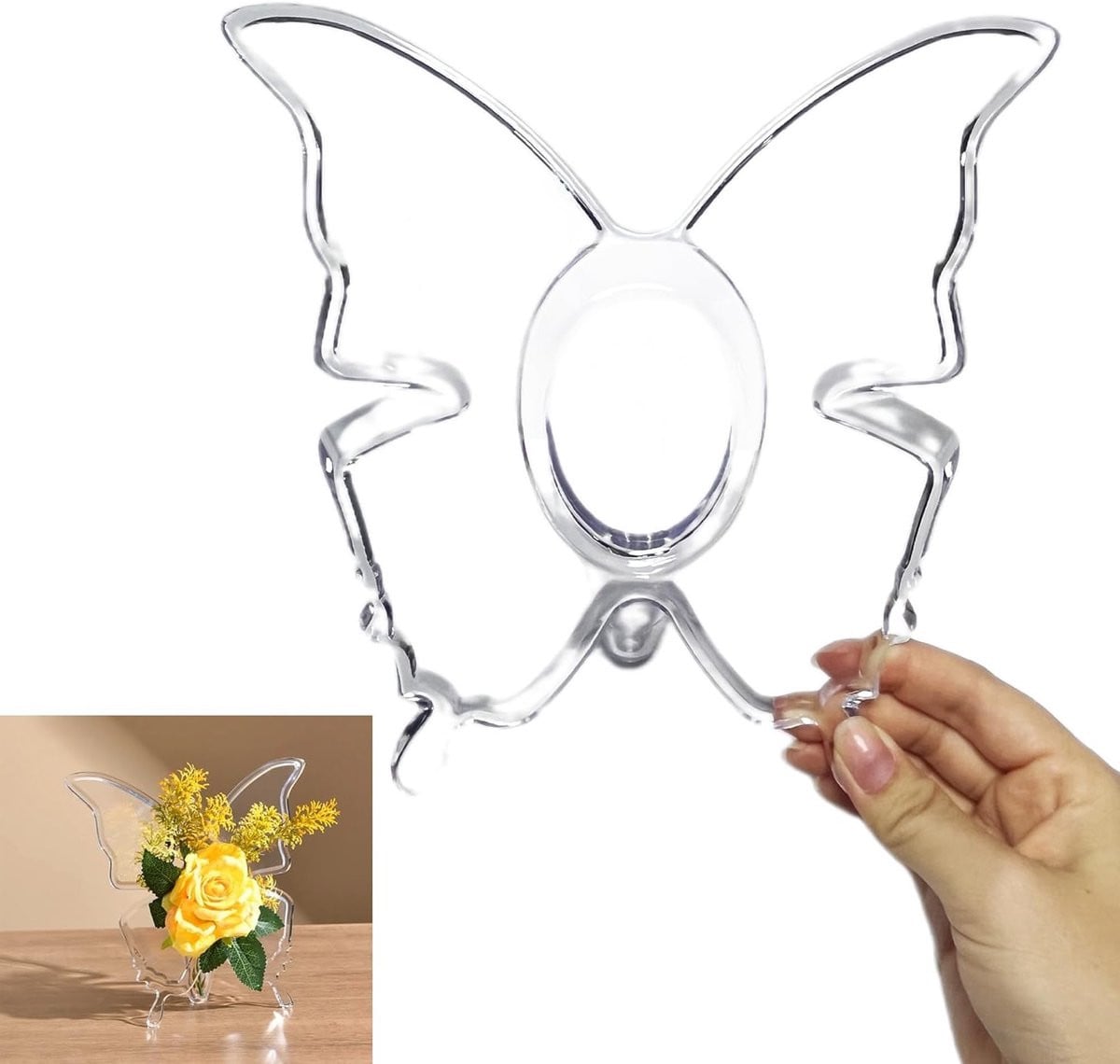 Decoratieve Transparante Acryl Vazen voor Bloemen en Tafeldecoratie