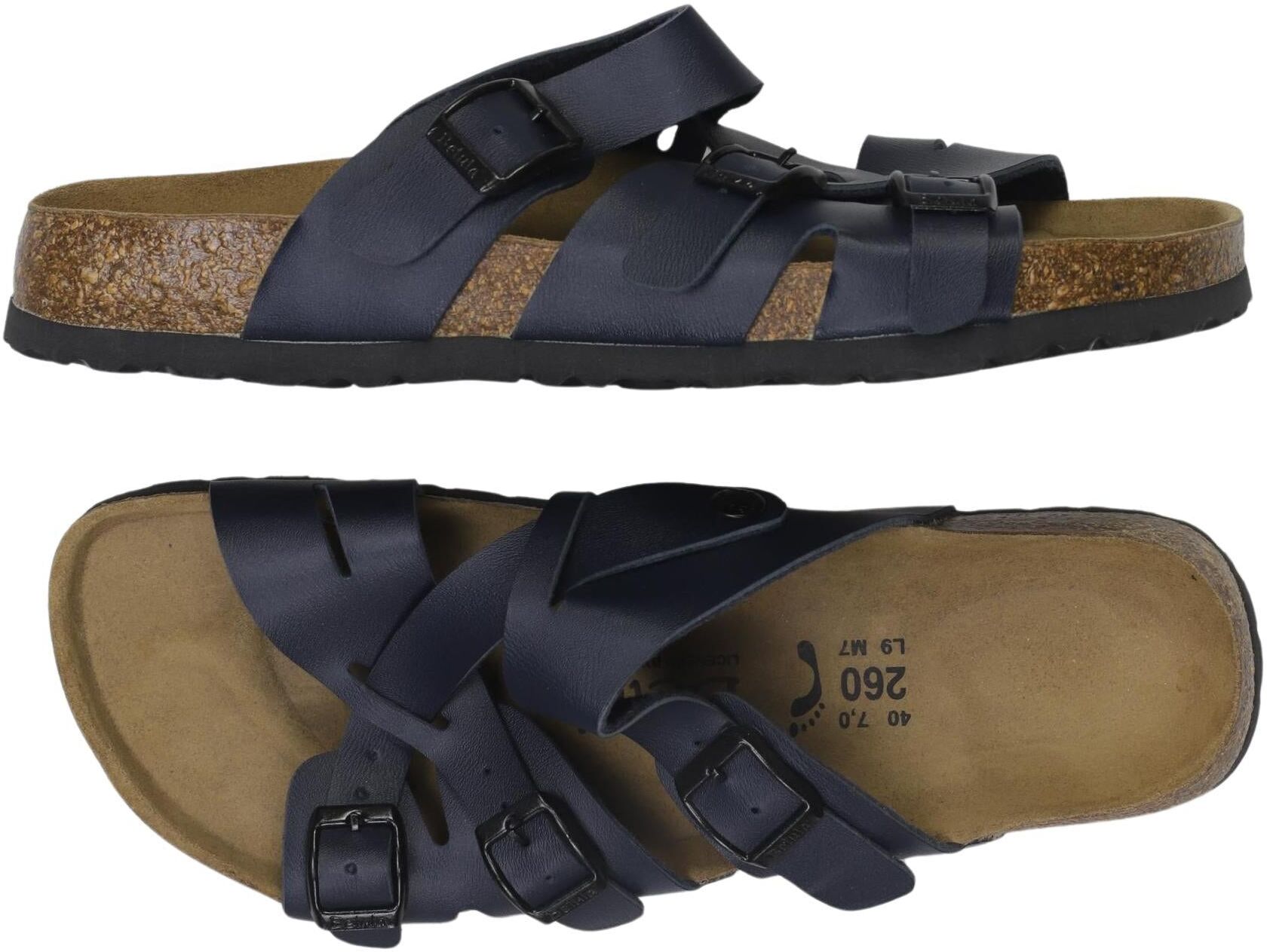 Betula Damen Sandalen, Marineblau, Gr. EU 40, Kunstleder - Second Hand