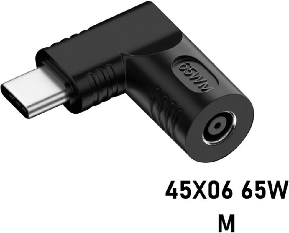 INF DC Buchse auf USB Typ-C Stecker 65W PD Netzteiladapter - M Letter Design