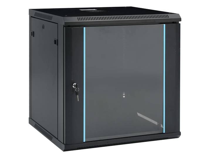 vidaXL 12U Netzwerkschrank Wandmontage 19 IP20 600x600x640 mm