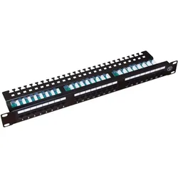 Alantec 013 Patch Panel 1U, Server Zubehör, Schwarz