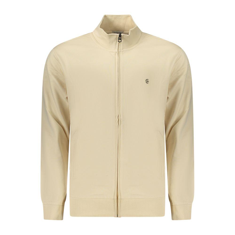 Coveri Bewegende Beiger Katoenen Heren Sweatshirt