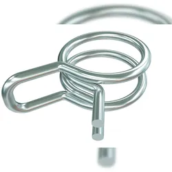 Sauermann Doppeldrahtklemme Ø 6 mm (1/4'') - Set mit 25 Stk.