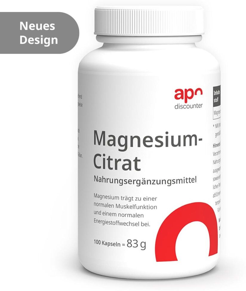 Magnesiumcitrat Kapseln von apodiscounter 100stk