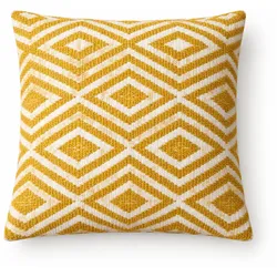 Classic Cushion Cover - Mustard Diamonds - 45x45cm
