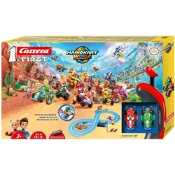 Carrera Mario Kart World Mario vs. Yoshi, First Autorennbahn Set